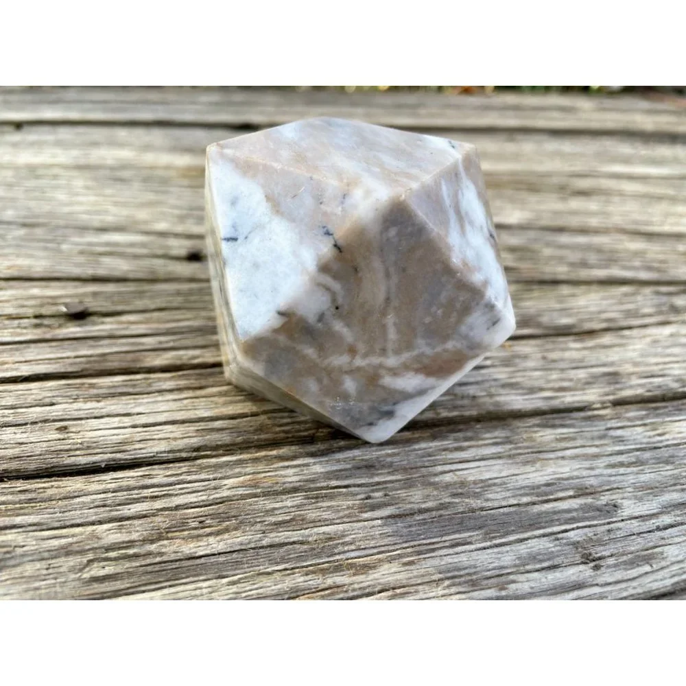 Vintage marble Geometric Paperweight Desk Decor - Picture 14 of 14